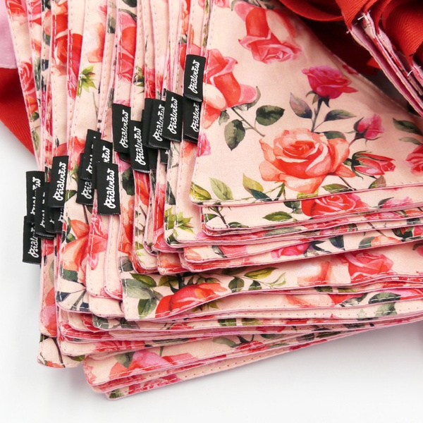 Dog bandana for Valentine's Day Roses Psiakrew tied handkerchief, scarf