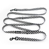 Hundeleine Checker Psiakrew Breite 2 cm breit, schwarzer Karabinerhaken 6 cm