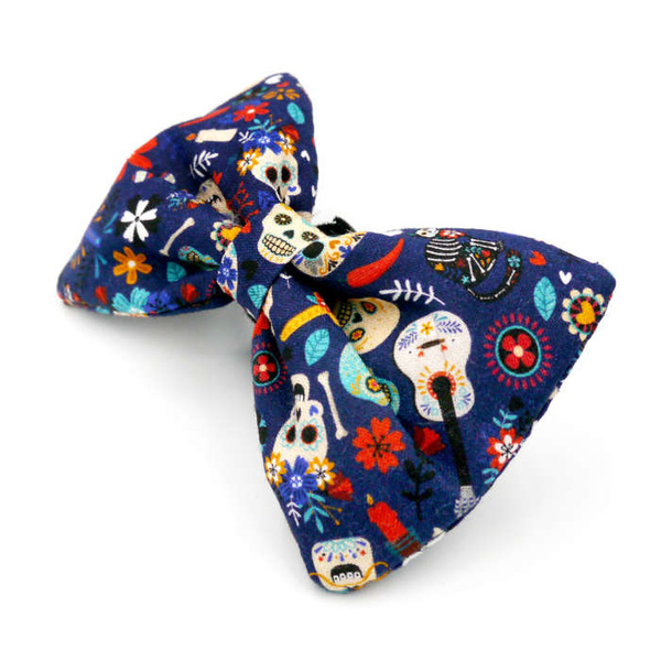 Bow Tie for Dog, Cat, Pet- Dia de los Muertos, Collar Decoration