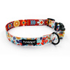 Dog Collar Psiakrew Winter Folk 2.5 cm, 1"  wide, black extras