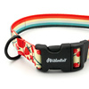 Dog Collar Fruit Jelly Psiakrew 2.5 cm 1"  wide, black fittings