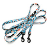 Long Dog Leash Spotted Cow width 2 cm (0.78")  wide, , black snap hook