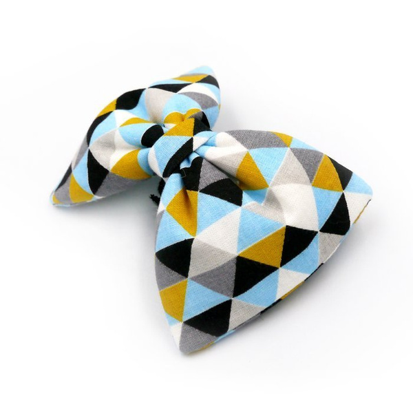 Dog Bow Tie Tito, Geometric Pattern, Pet Bow Tie, Bowtie, Collar Attachment