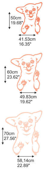 Wall decal Dog Chihuahua - Sweet Request - wall decoration Baby Room Dog Lovers gift idea