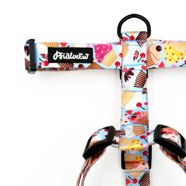 Szelki dla Psa Guard Hot Sweetness Psiakrew, taśma 2,5 cm, okucia czarne