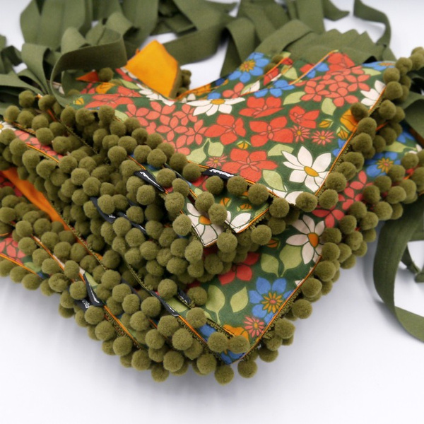 Orange Garden Psiakrew Bandana, gebundenes Taschentuch, Baumwollschal