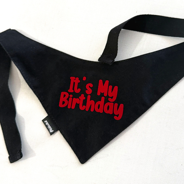 Bandana z imieniem Psa Psiakrew, personalizowana wiązana chusteczka, czarna bandana apaszka