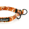 Half-choke collar Cinnamon Gingerbread Psiakrew, 2.5 cm wide, medium and big dogs, black extras