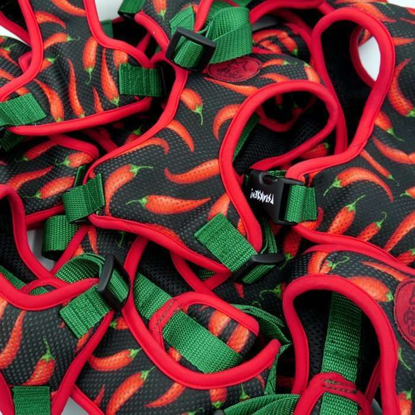 Szelki dla Psa Red Hot Chili bezuciskowe Wygodne Ultramiękkie Psiakrew