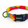 Verstellbares Hundehalsband Kaleidoskop Psiakrew, Breite 2 cm, kleiner Hund, schwarze Beschläge