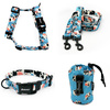 ACCESSORY KIT. Medium dog. Spotted Cow Psiakrew Series; Collar, Harness, Leash, Sachet for dog treats