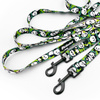 Hundeleine, lang, abnehmbar, verstellbar Bamboo Panda Psiakrew, Breite 2 cm, Karabiner schwarz 7 cm