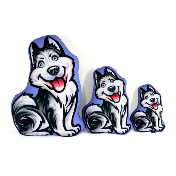 Poduszka Pies Husky Syberyjski Psiakrew Przytulanka Maskotka Zabawka Pluszak