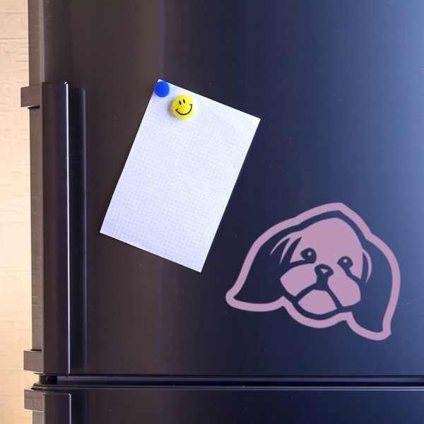 Shih Tzu Psiakrew dog car sticker for dark car bodies