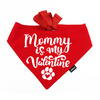 Psiakrew Rot Bandana für den Hund Mommy is my Valentine