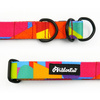 Half-choke collar Kaleidoscope Psiakrew, 2.5 cm wide, medium and big dogs, black extras