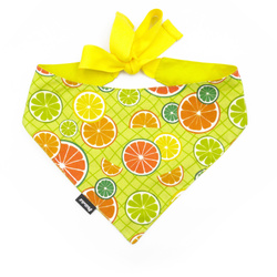 Dog Bandana Lemonade Psiakrew handkerchief style to tie around your pet’s neck