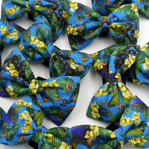 Psiakrew Dog Bow Tie Peacock's Eye, elegant classic bow