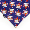 Premium Dog Bandana Santa Clauses handkerchief style to tie around your pet’s neck, Dark blue
