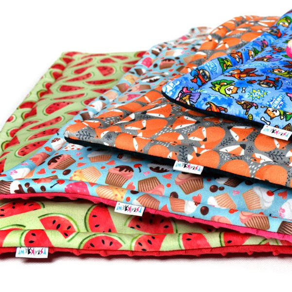 Premium Mat Plaid Blanket for the dog, Watermelon Psiakrew Design