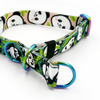 Half-choke collar Bamboo Panda Psiakrew, 2 cm wide, for small dogs, Holo extras