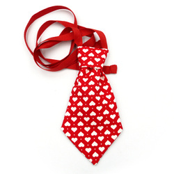 Valentine's Day tie for a dog with hearts Psiakrew