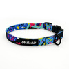 Dog Collar Psiakrew Terrazzo, 2 cm 0.78" wide, for smaller dogs black extras