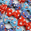 Christmas Dog Bow Tie- Santas, Pet Bow Tie, Bowtie, Collar Attachment
