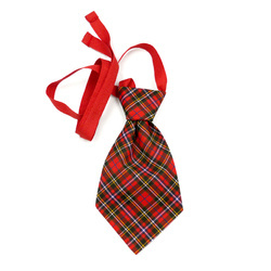 Weihnachts-Scotch-Hundekrawatte Tartan Psiakrew