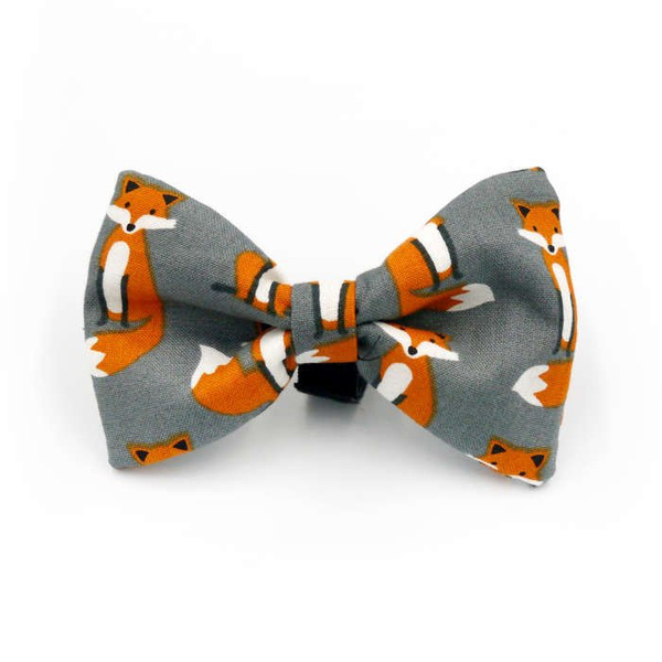 Dog Bow Tie, gift for dog, Pet Bow Tie, Bowtie, Collar Attachment, Fox