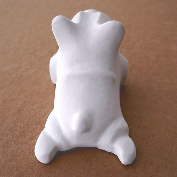 Sculpture French Bulldog White Yoga