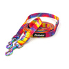 Long Dog Leash Tie Dye Psiakrew width 2 cm (0.78") wide, holo snap hook 6 cm