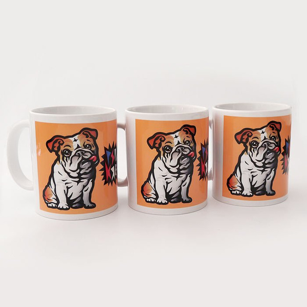 Mug with English Bulldog Mascot