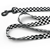 Dog Leash Checker Psiakrew width 2.5 cm, 1"  wide, big black snap hook 8 cm