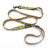 Dog Leash Ducky Duck width 2.5 cm, 1"  wide, black snap hook 6 cm