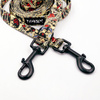 Long Dog Leash Dog Tattoo Flash width 2 cm (0.78")  wide. black snap hook 7 cm