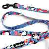 Dog Leash Penguin Winter Psiakrew width 2.5 cm, 1"  wide, big black snap hook 8 cm