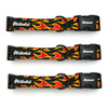 Dog Collar Psiakrew Dog On Fire 2.5 cm 1"  wide, black fittings
