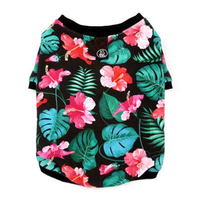 Koszulka T-shirt dla Psa Tropical Monstera Psiakrew